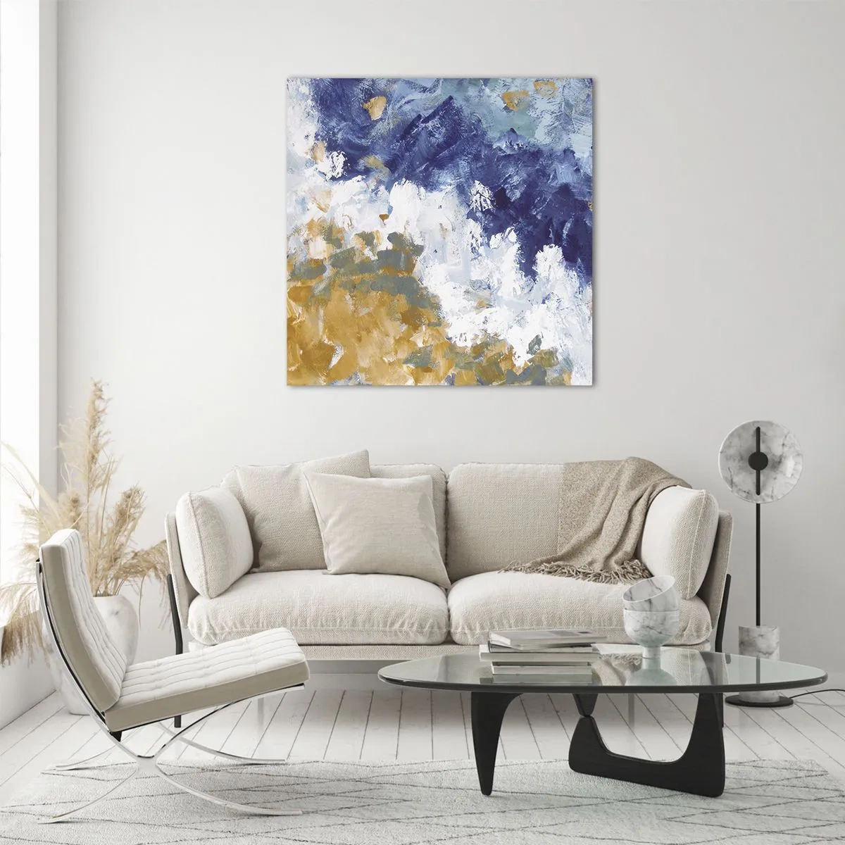 Glasbild - Bild auf glas - Tanz der Naturelemente - 50x50 cm