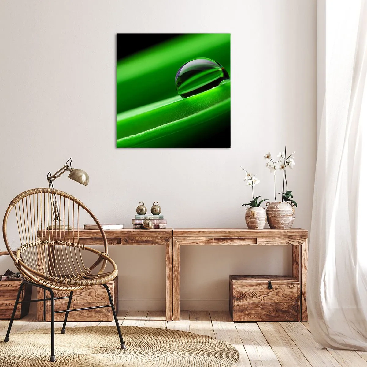 Bild auf Leinwand - Leinwandbild - Leben hautnah - 40x40 cm