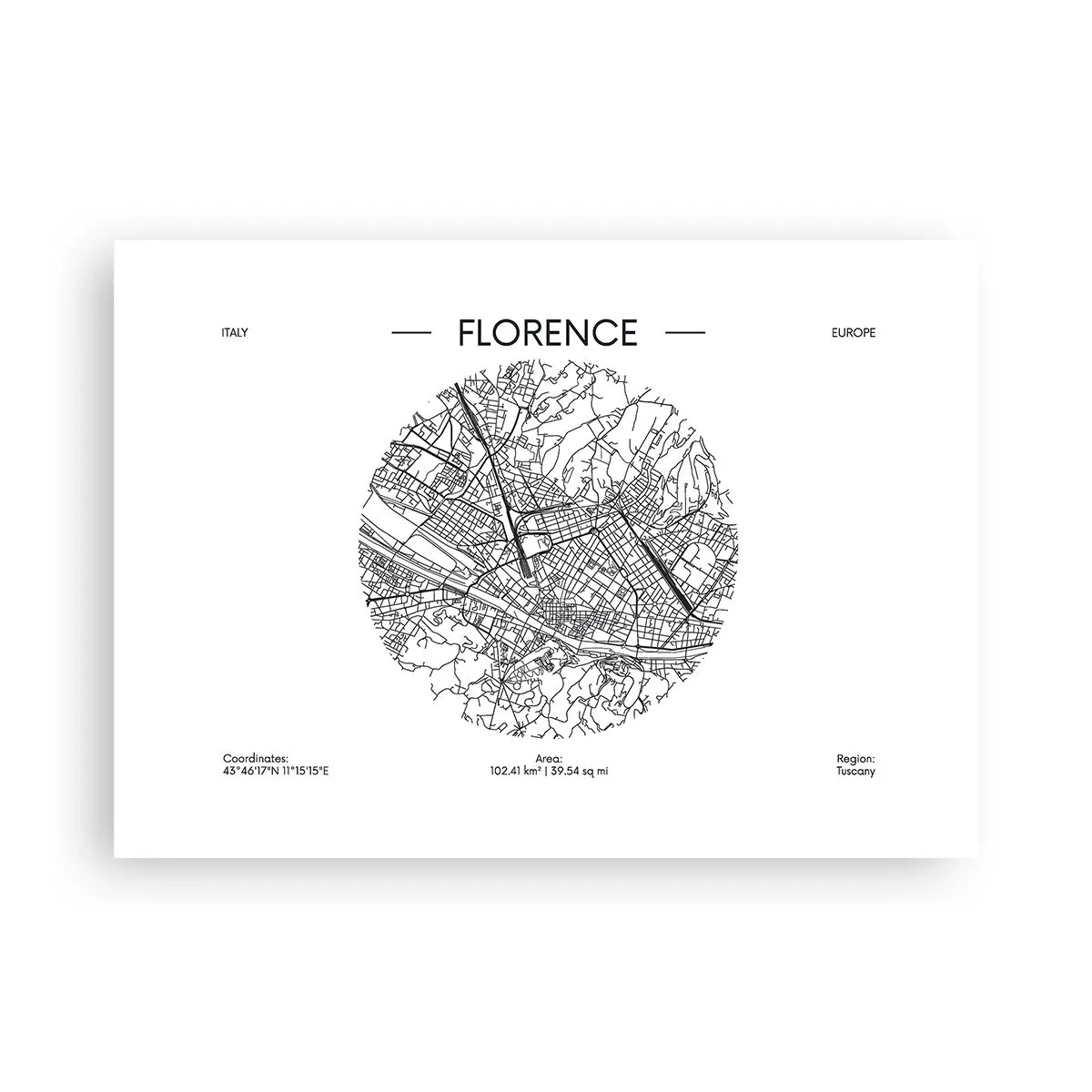 Poster - Anatomie von Florenz - 70x50 cm