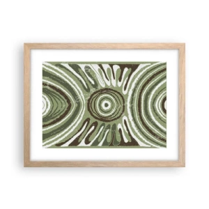 Poster in einem Rahmen aus heller Eiche - Explosion von Emotionen - 40x30 cm