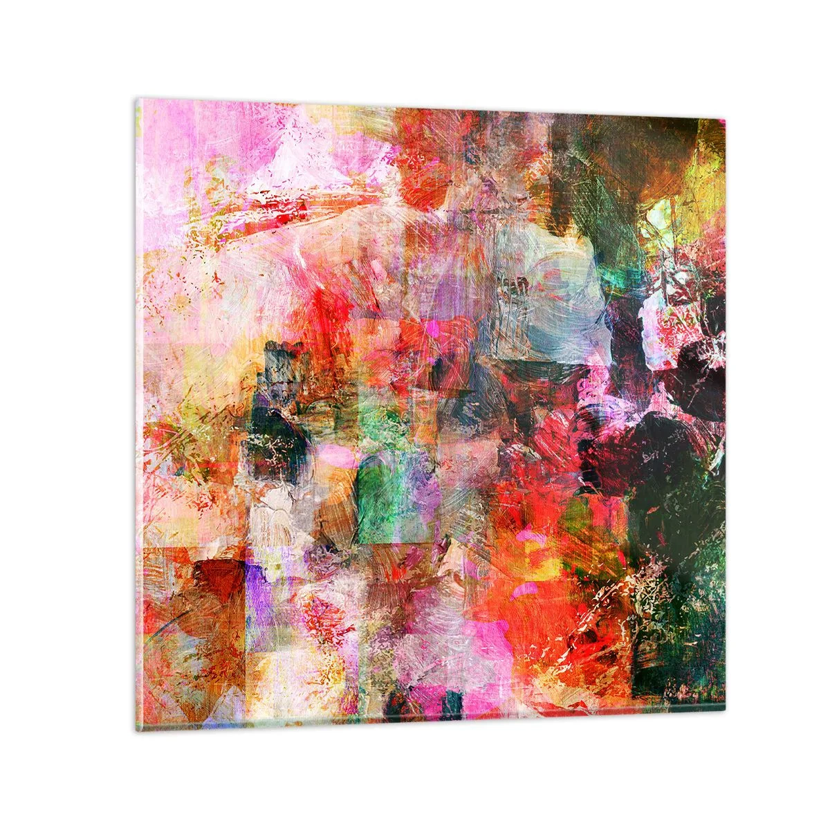 Glasbild - Bild auf glas - Eine Reise durch die Rosen - 30x30 cm