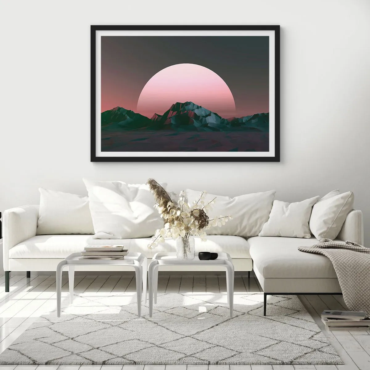 Poster in einem schwarzem Rahmen - In einer Nachbargalaxie - 40x30 cm