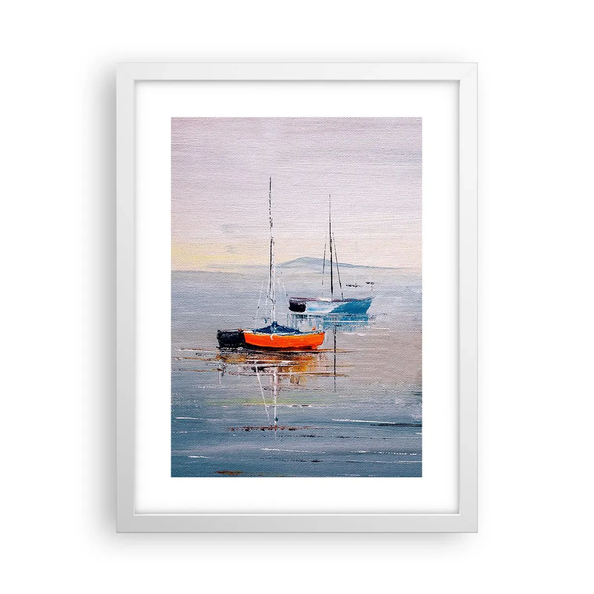 Poster in einem weißen Rahmen - Wohlverdiente Ruhe - 30x40 cm