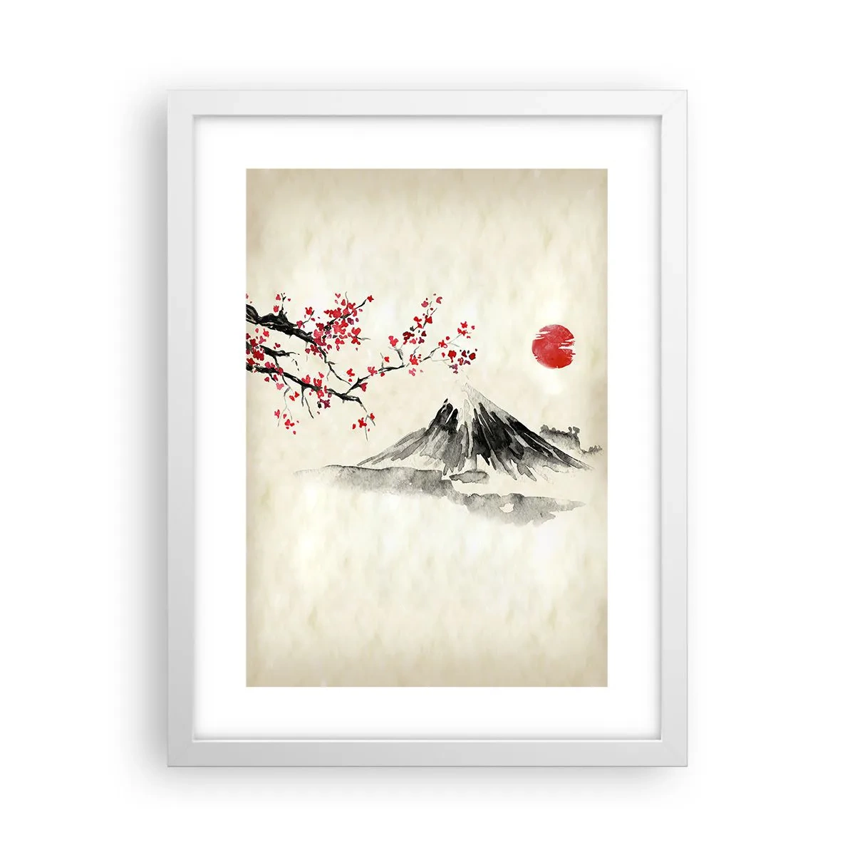 Poster in einem weißen Rahmen - Liebe Japan - 30x40 cm