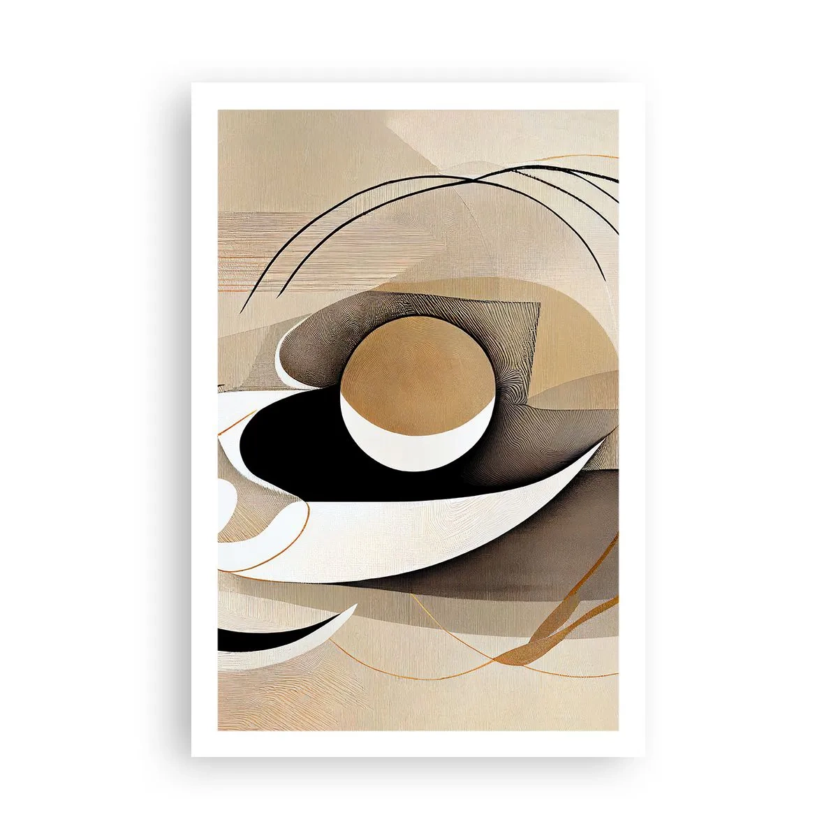 Poster - Komposition: die Essenz des Wortes - 61x91 cm