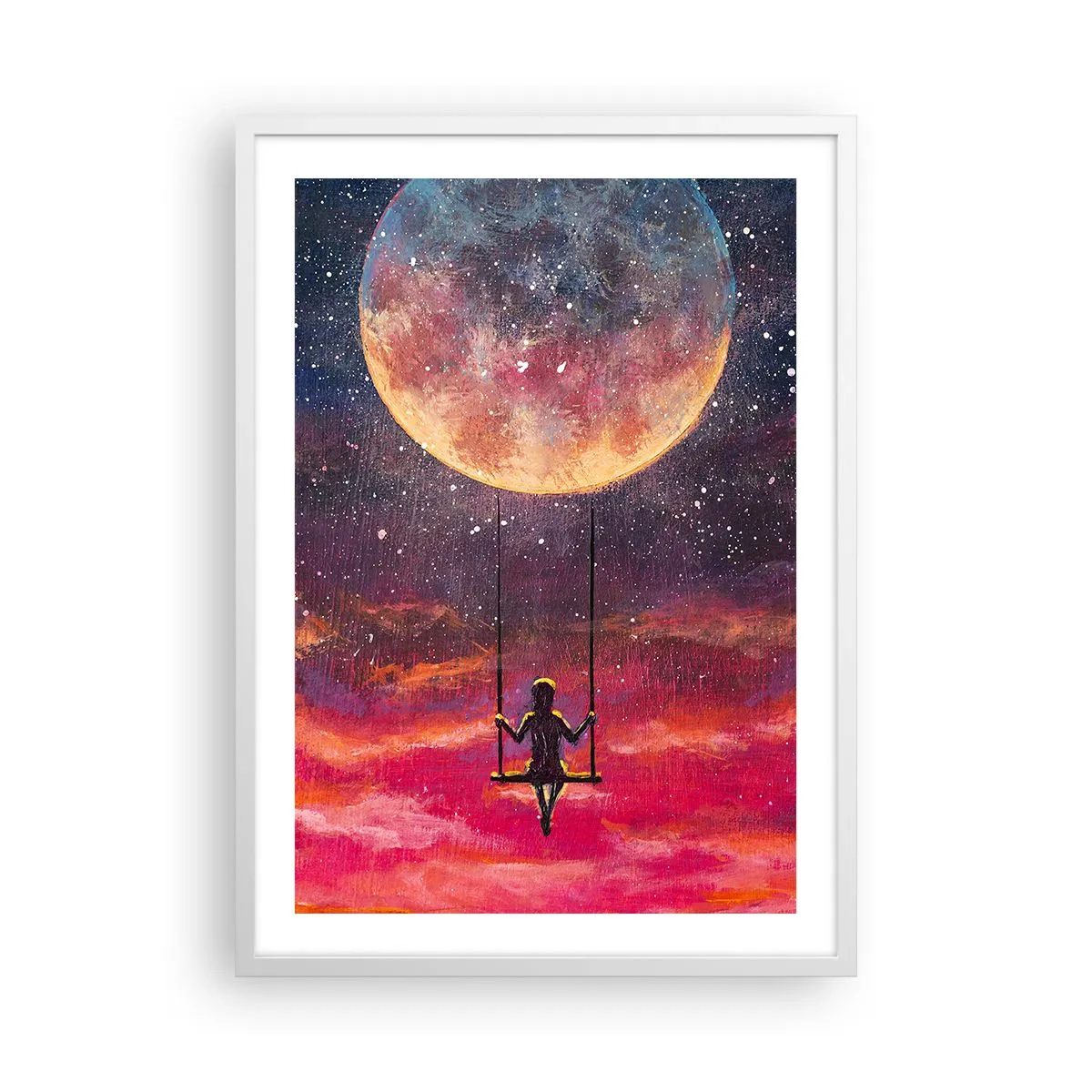 Poster in einem weißen Rahmen - Traum - 50x70 cm