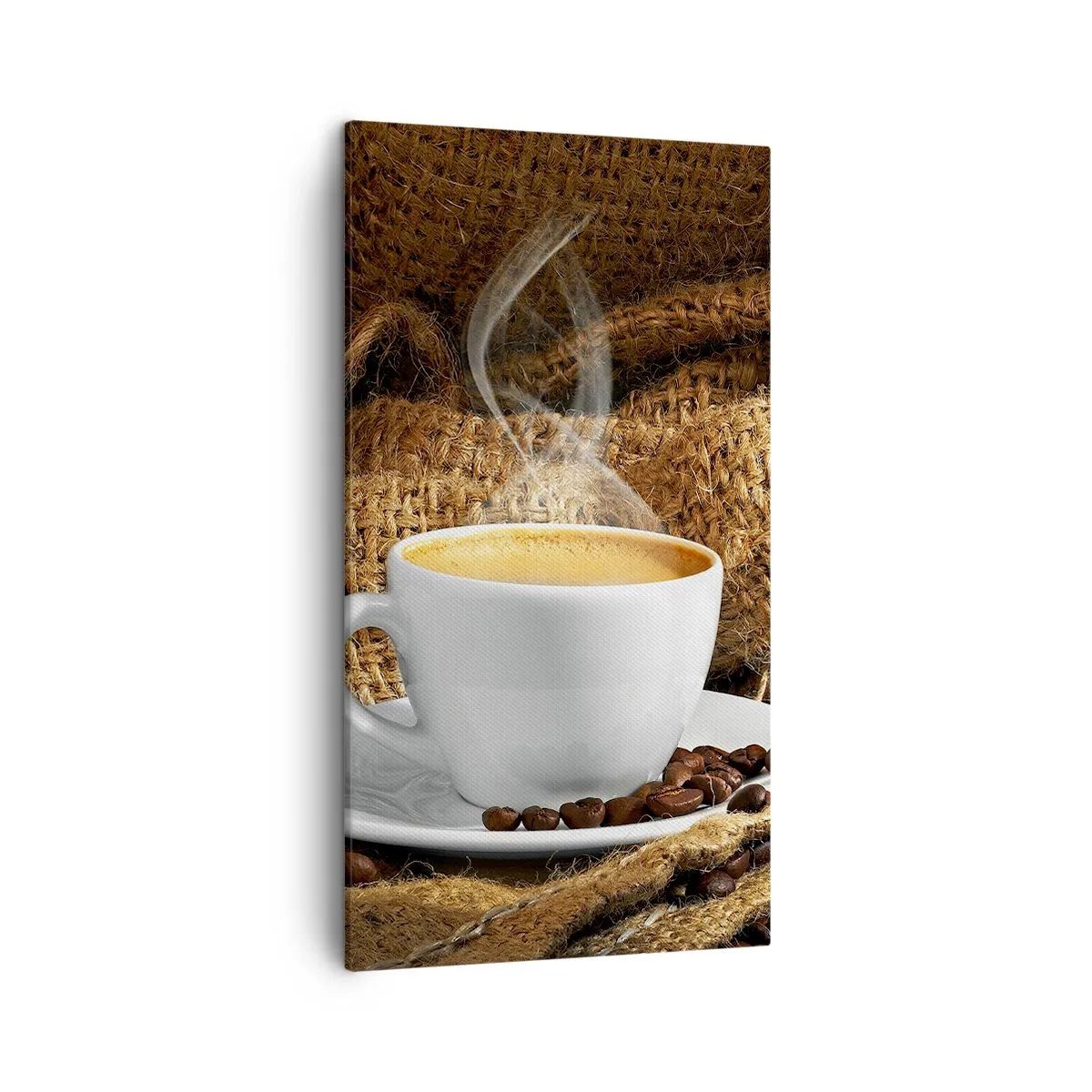 Bild auf Leinwand - Leinwandbild - Der Geruch von Mokka und die Dicke der Honigflüssigkeit - 45x80 cm