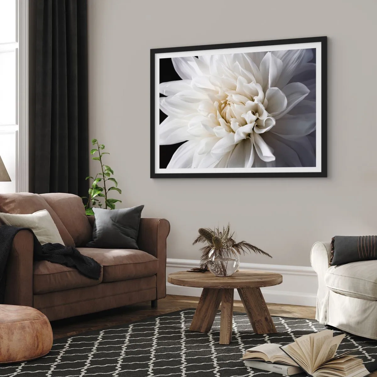 Poster in einem schwarzem Rahmen - Der Morgen der Braut - 91x61 cm