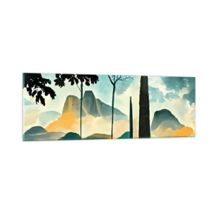 Glasbild - Bild auf glas - Immer höher und höher - 90x30 cm