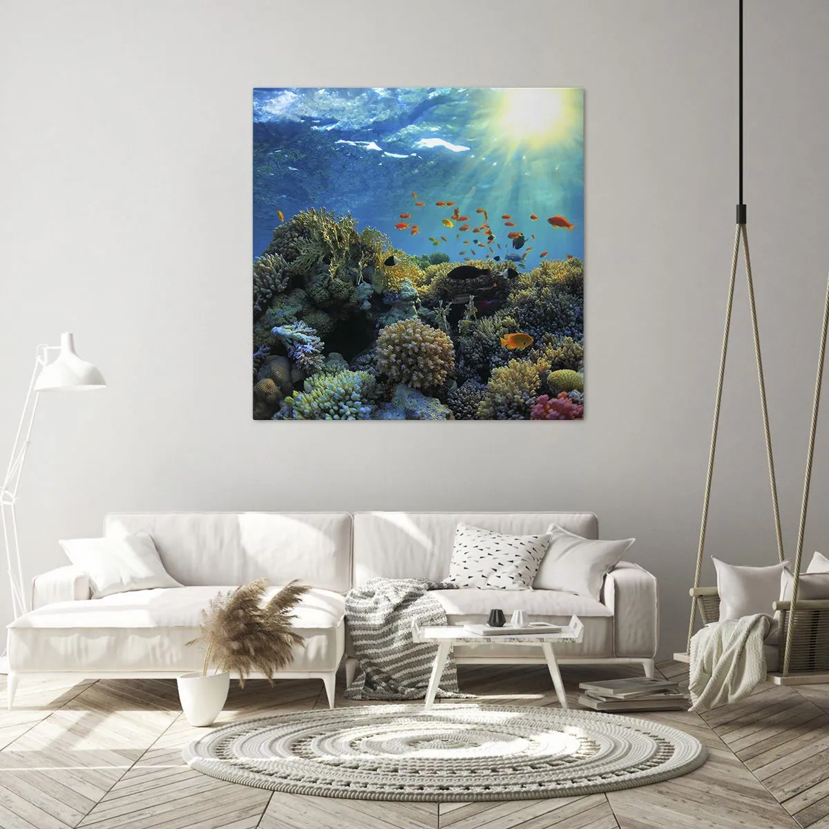 Bild auf Leinwand - Leinwandbild - Unterwasserschätze - 30x30 cm