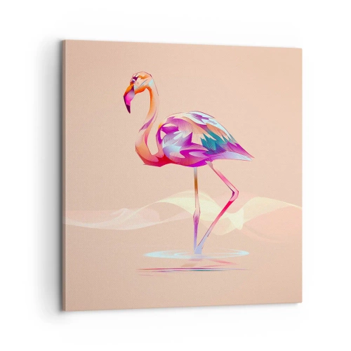 Bild auf Leinwand - Leinwandbild - Der Vogel der guten Gefühle - 60x60 cm