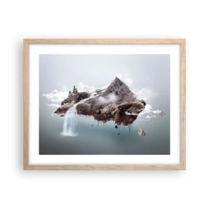 Poster in einem Rahmen aus heller Eiche - Mit dem Auge eines Surrealisten - 50x40 cm