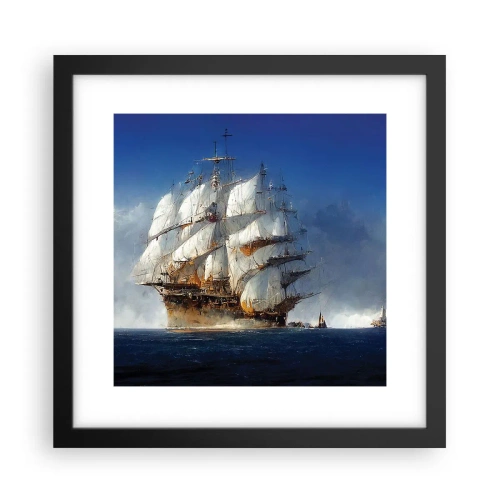 Poster in einem schwarzem Rahmen - Der große Ruhm! - 30x30 cm