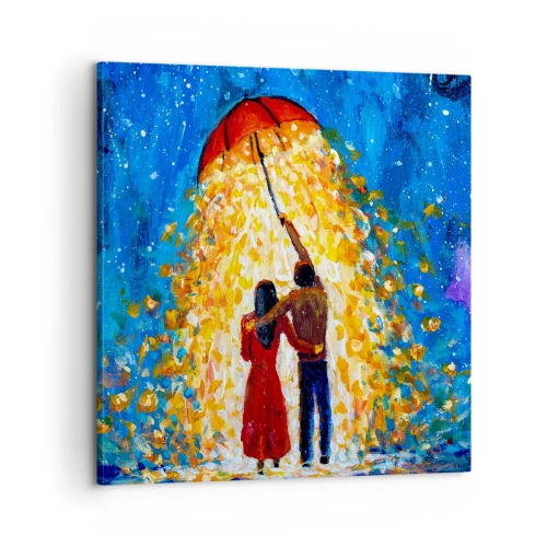 Bild auf Leinwand - Leinwandbild - Zauber eines Regenabends? - 60x60 cm