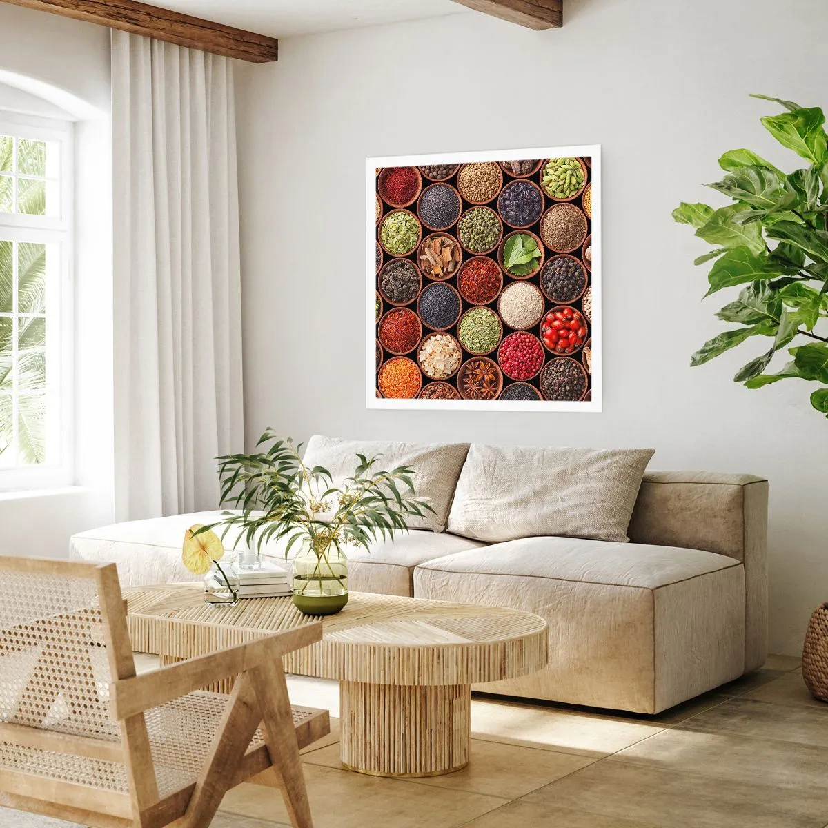 Poster - Alle Aromen der Welt - 40x40 cm
