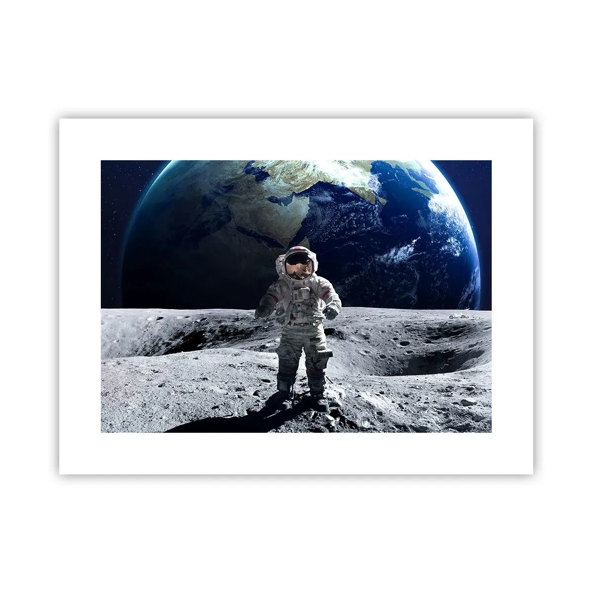 Poster - Grüße vom Mond - 40x30 cm