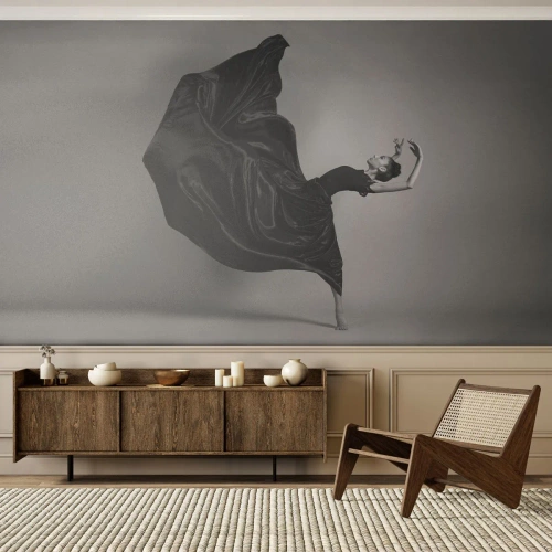 Selbstklebende Fototapete Deluxe Sticker - Beflügelt durch die Musik - Tanzen, Frau, Tänzer - 300x210 cm