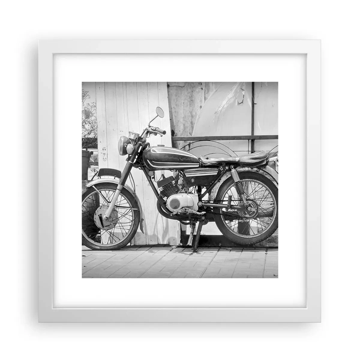 Poster in einem weißen Rahmen - Klassik über alles - 30x30 cm