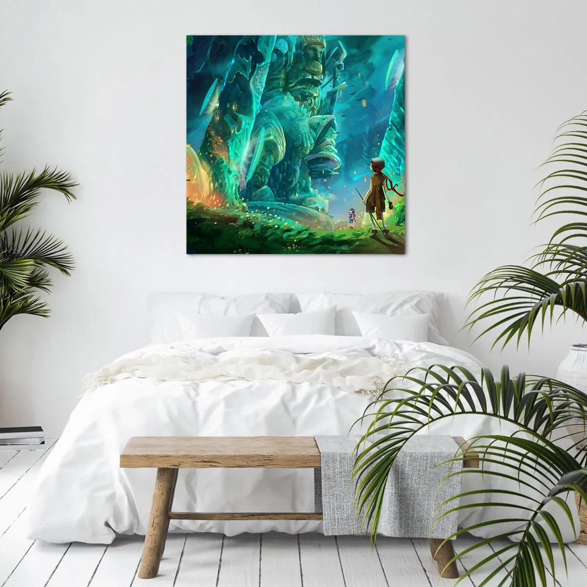 Bild auf Leinwand - Leinwandbild - Aus dem großen Märchenbuch - 30x30 cm