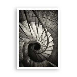 Poster - Treppe hoch, Treppe runter - 70x100 cm