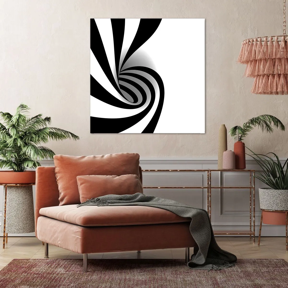 Bild auf Leinwand - Leinwandbild - Und doch dreht es sich - 40x40 cm