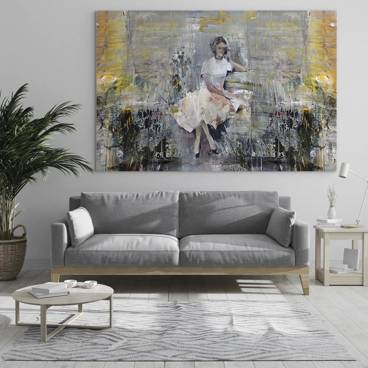 Glasbild - Bild auf glas - Klassisch und modern - 100x70cm - Klassisch und modern - Moderne Wanddekoration für Wohnzimmer und Schlafzimmer ARTTOR