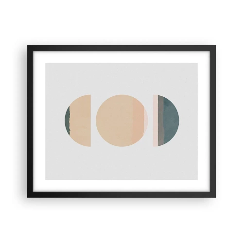 Poster in einem schwarzem Rahmen - Ein Rad hinter dem anderen… - 50x40 cm