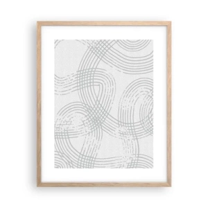 Poster in einem Rahmen aus heller Eiche - Es gibt keinen einfachen Weg - 40x50 cm