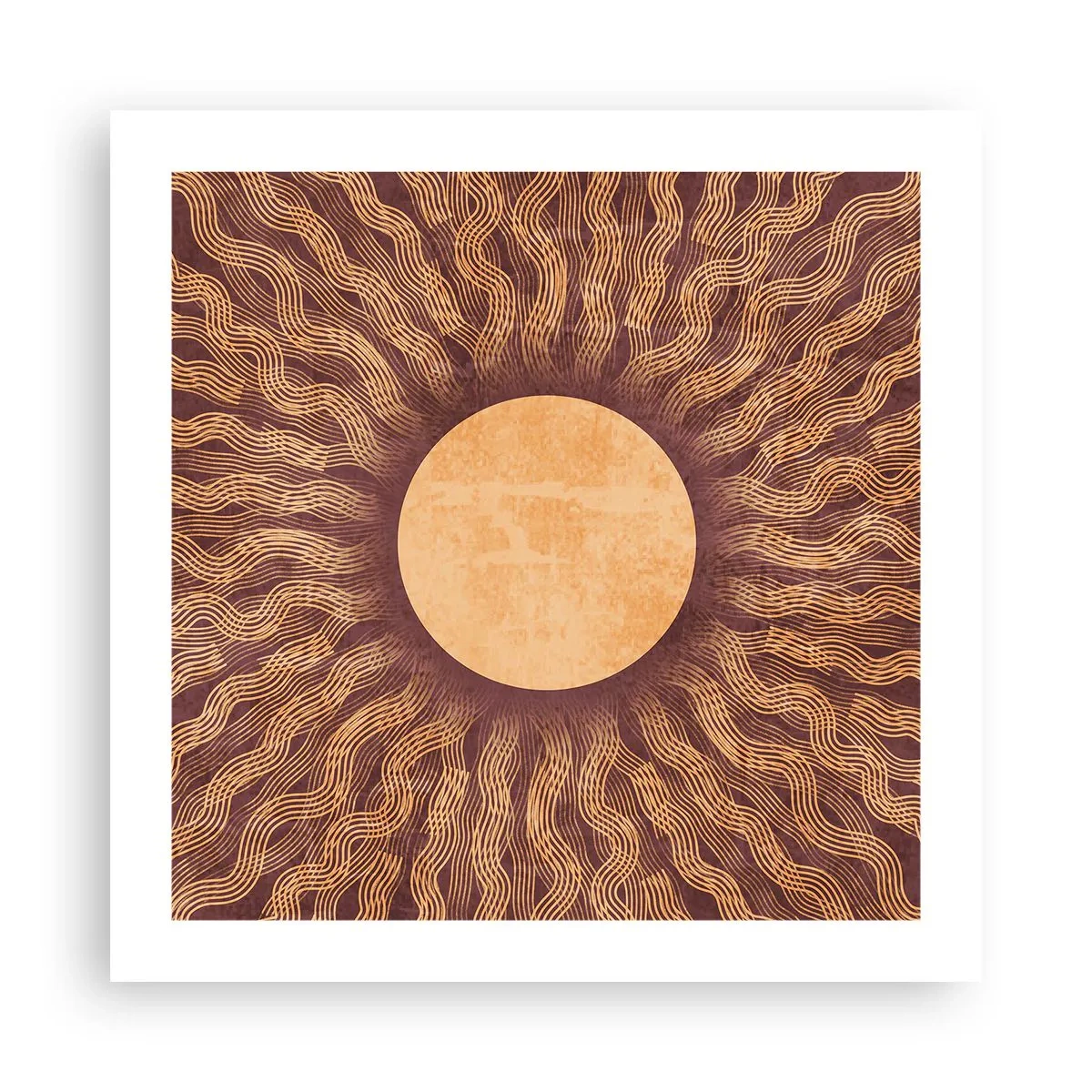 Poster - Sonnensymbol - 50x50 cm
