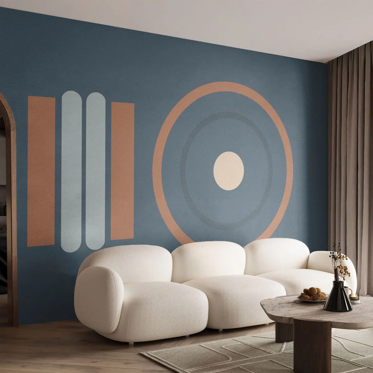 Fototapete Standard Eco - Das Wesen der Dinge - Abstraktion, Stück, Grafik - 500x350 cm