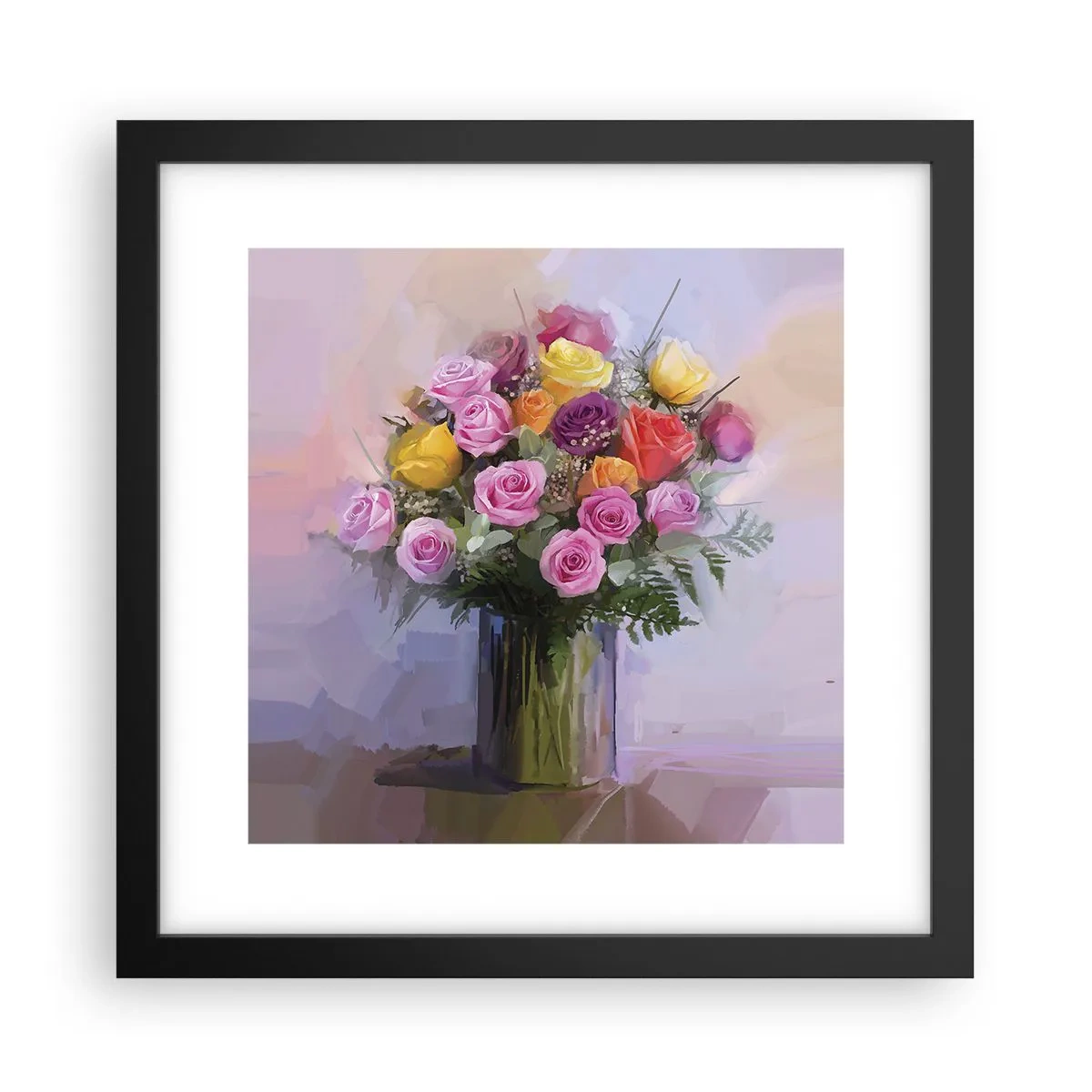 Poster in einem schwarzem Rahmen - Festgehaltene Schönheit - 30x30 cm