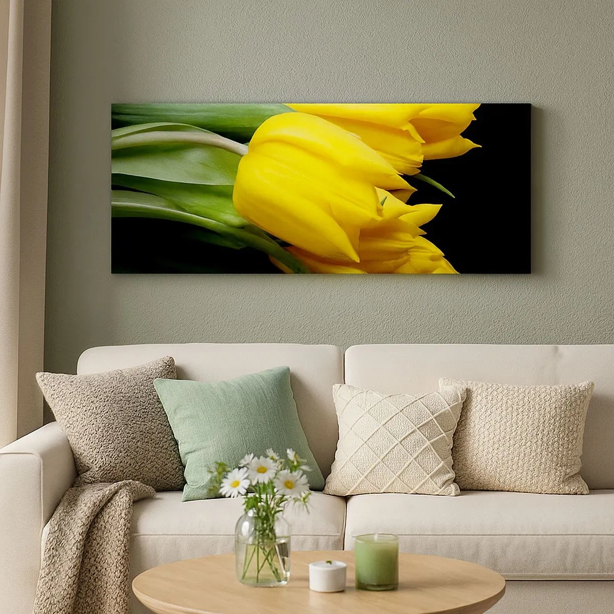 Bild auf Leinwand - Leinwandbild - Aus klarer Sonne entstanden - 100x40 cm