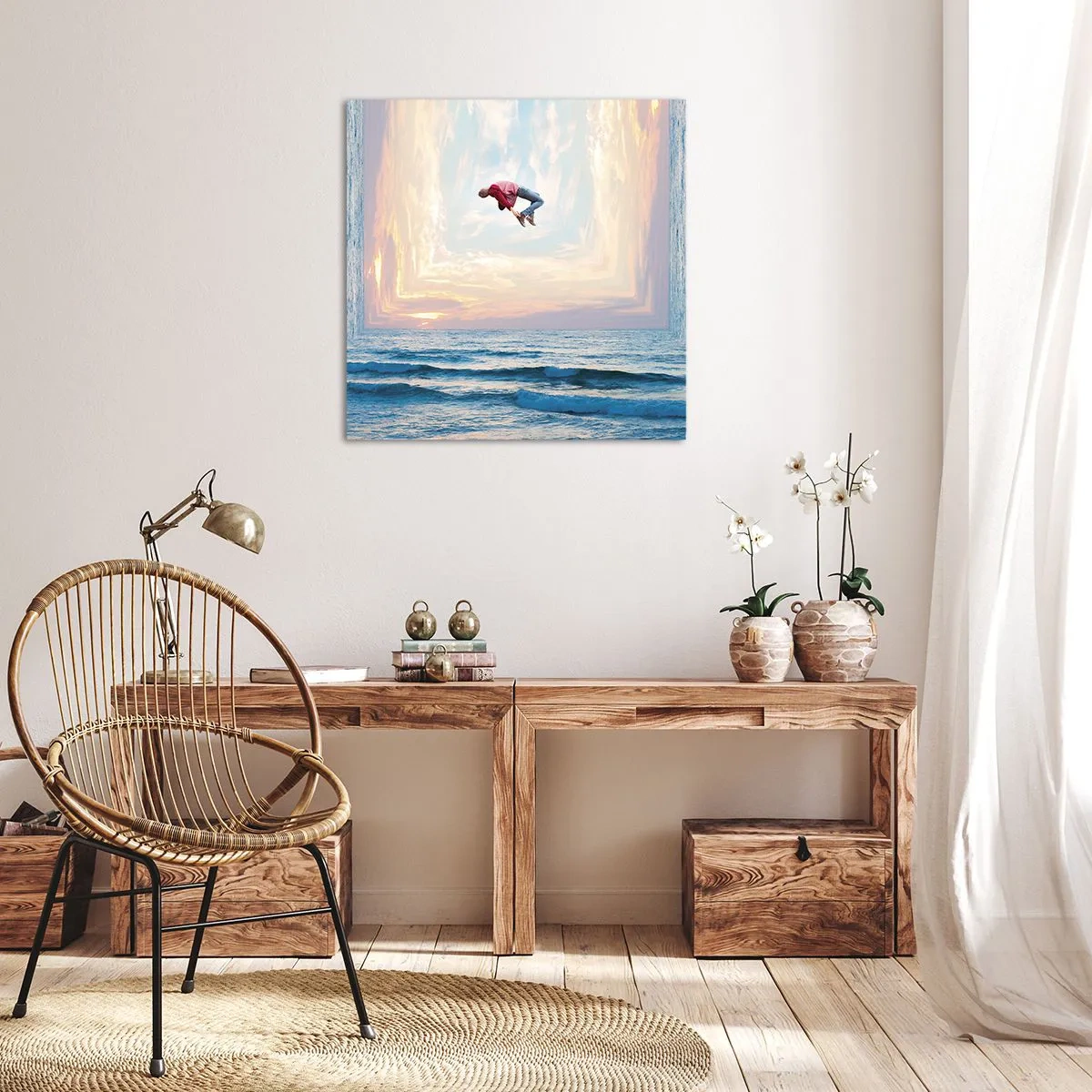 Bild auf Leinwand - Leinwandbild - In eine andere Dimension - 30x30 cm