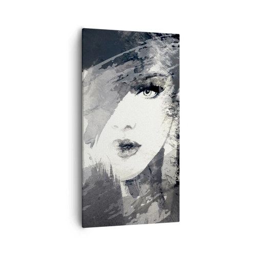 Bild auf Leinwand - Leinwandbild - Hinter einem grauen Schleier - 55x100 cm
