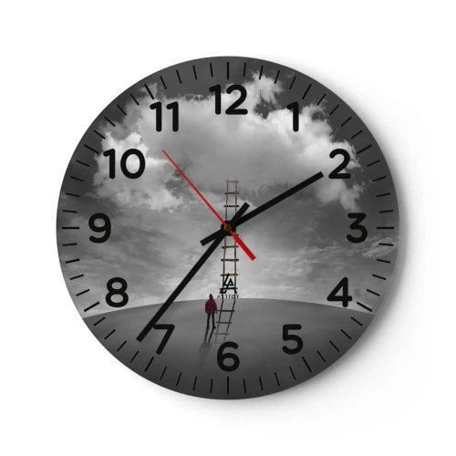 Wanduhr - Glasuhr - Alles ist möglich - 40x40 cm