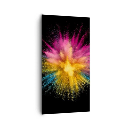 Bild auf Leinwand - Leinwandbild - Die Geburt der Farben - 65x120 cm