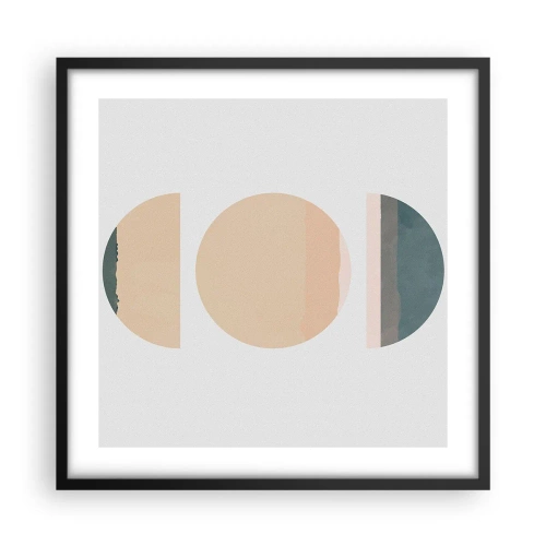 Poster in einem schwarzem Rahmen - Ein Rad hinter dem anderen… - 50x50 cm