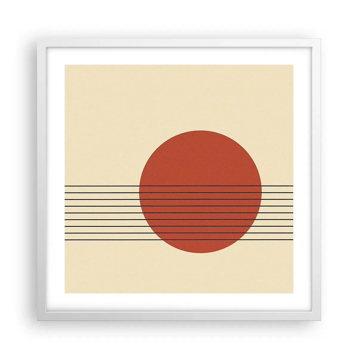 Poster in einem weißen Rahmen - Immer wieder und weiter - 50x50 cm