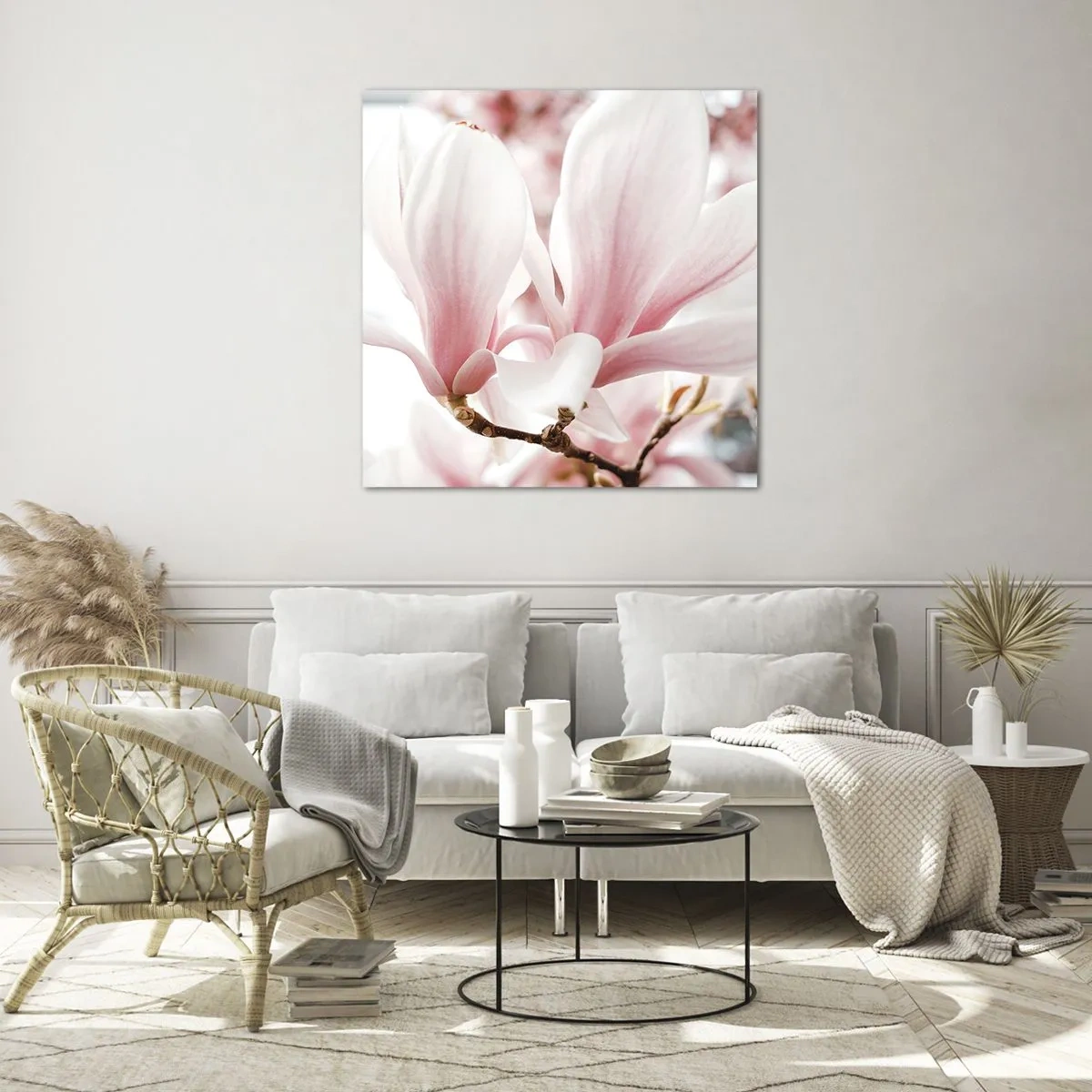 Glasbild - Bild auf glas - Eine Fülle von Zärtlichkeit - 30x30 cm