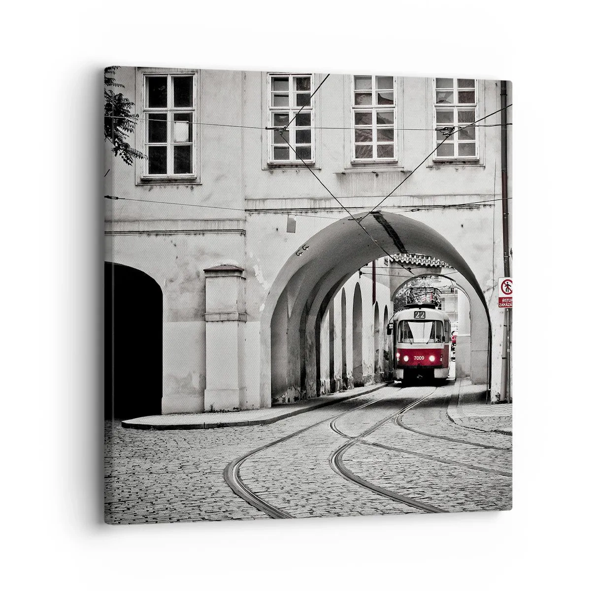 Bild auf Leinwand - Leinwandbild - Durch das Stadtlabyrinth - 30x30 cm