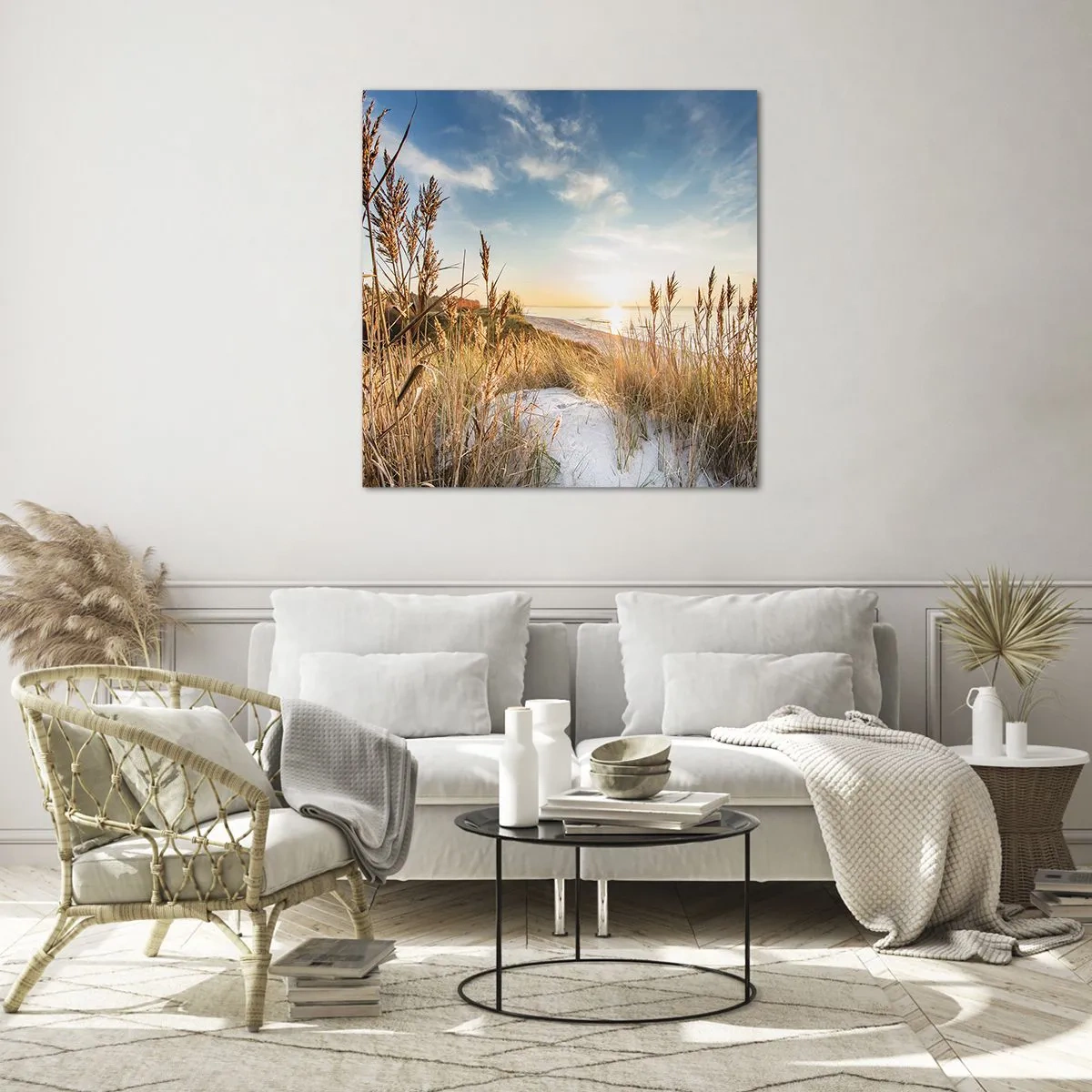 Glasbild - Bild auf glas - Nordstrand - 40x40 cm