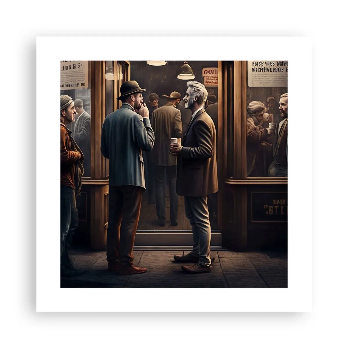 Poster - Gute Zeit des Tages - 40x40 cm