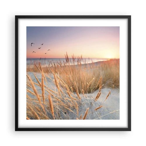 Poster in einem schwarzem Rahmen - Das baltische Wiegenlied - 50x50 cm