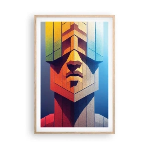 Poster in einem Rahmen aus heller Eiche - Ein Mann mit Prinzipien - 61x91 cm