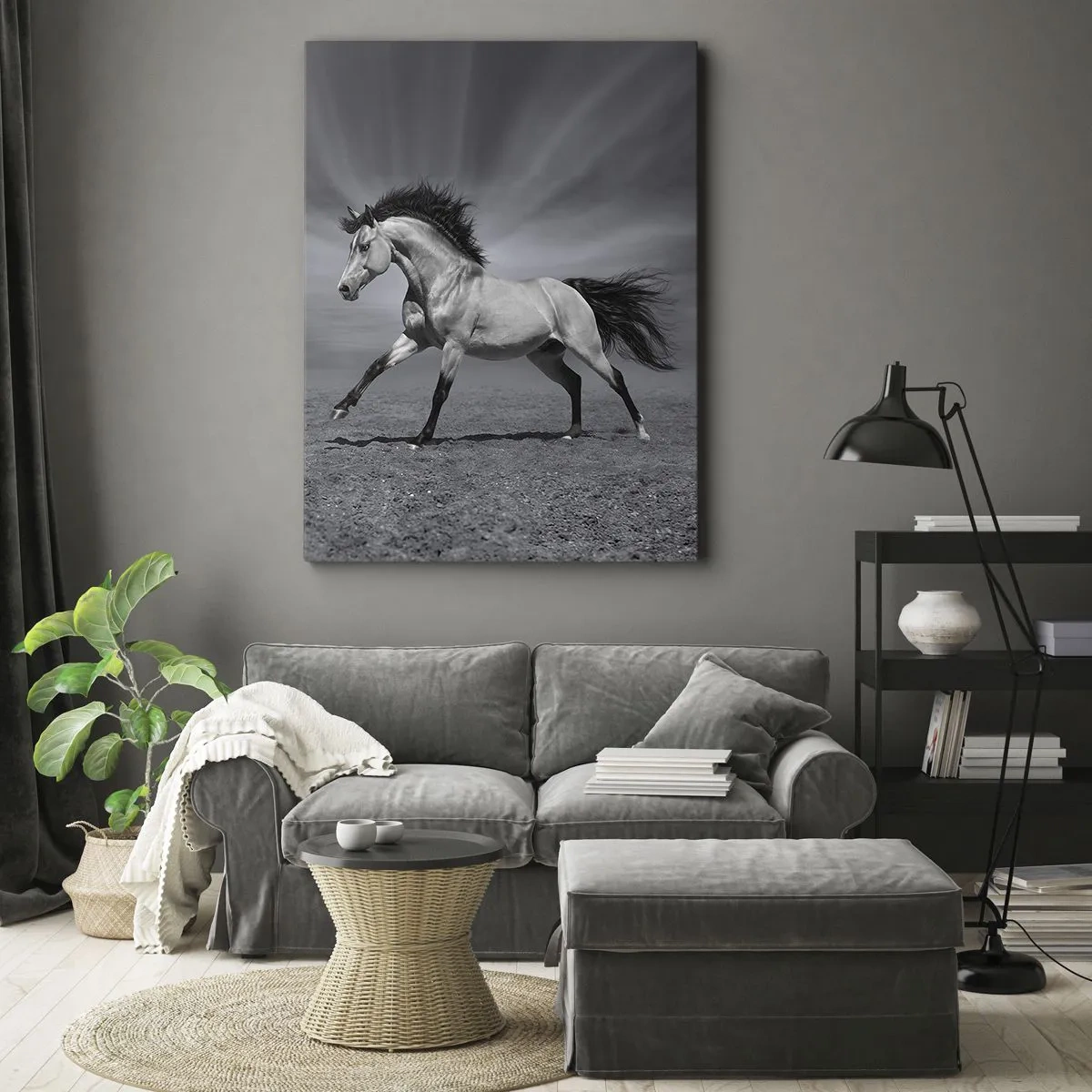Bild auf Leinwand - Leinwandbild - Geboren um Freude zu bereiten - 65x120 cm