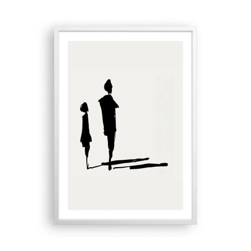 Poster in einem weißen Rahmen - Mit Sicherheit zusammen? - 50x70 cm