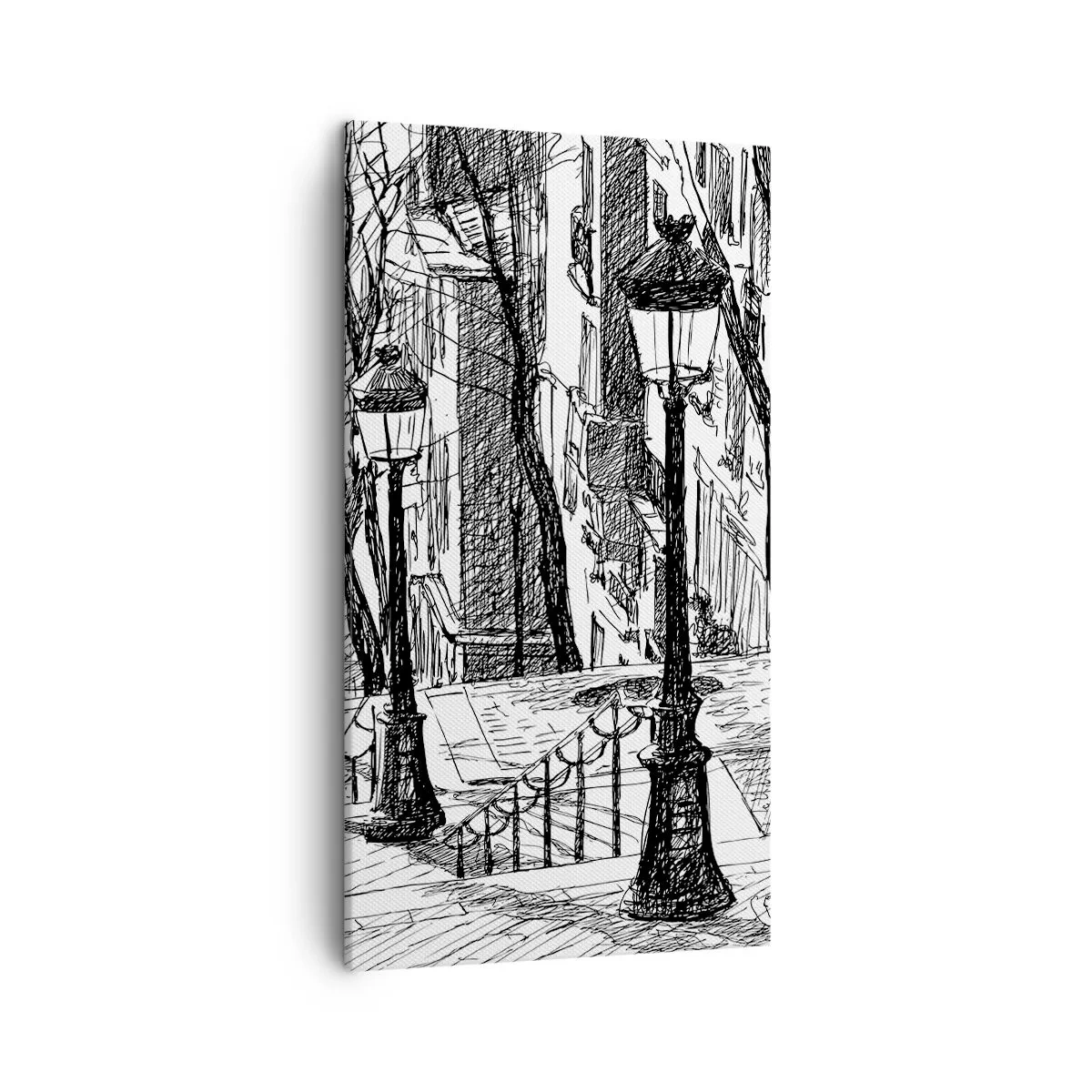 Bild auf Leinwand - Leinwandbild - Liebesgeschichte oder Horrorgeschichte? - 45x80 cm