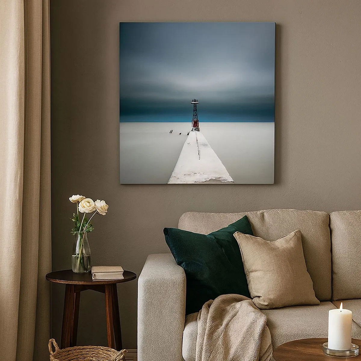 Bild auf Leinwand - Leinwandbild - Um der Weite zu begegnen - 30x30 cm