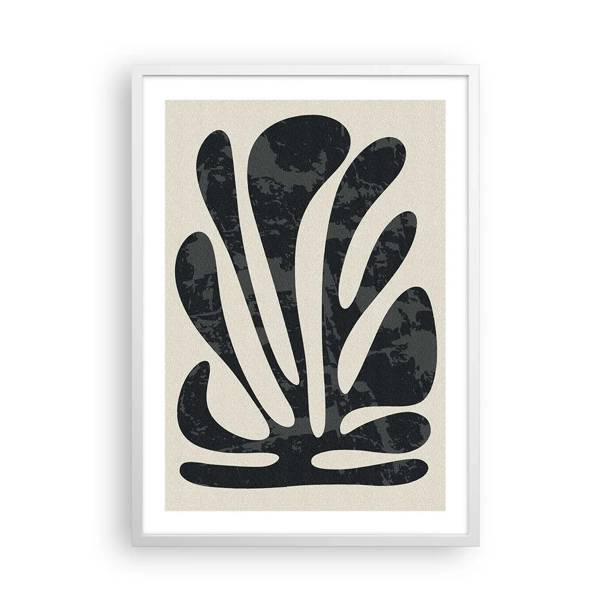 Poster in einem weißen Rahmen - Vielfingrige Abstraktion - 50x70 cm