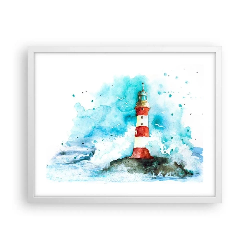 Poster in einem weißen Rahmen - Einheit der Elemente - 50x40 cm